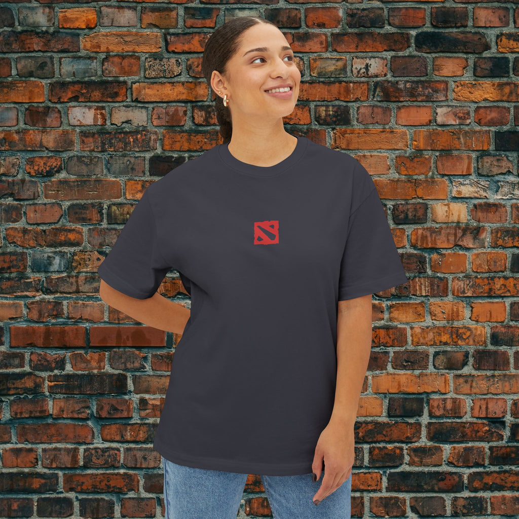 Dota 2 Logo Tee | Black Oversized Boxy T-Shirt